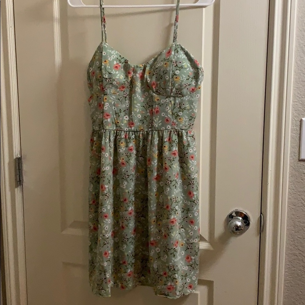 Floral spaghetti strap dress